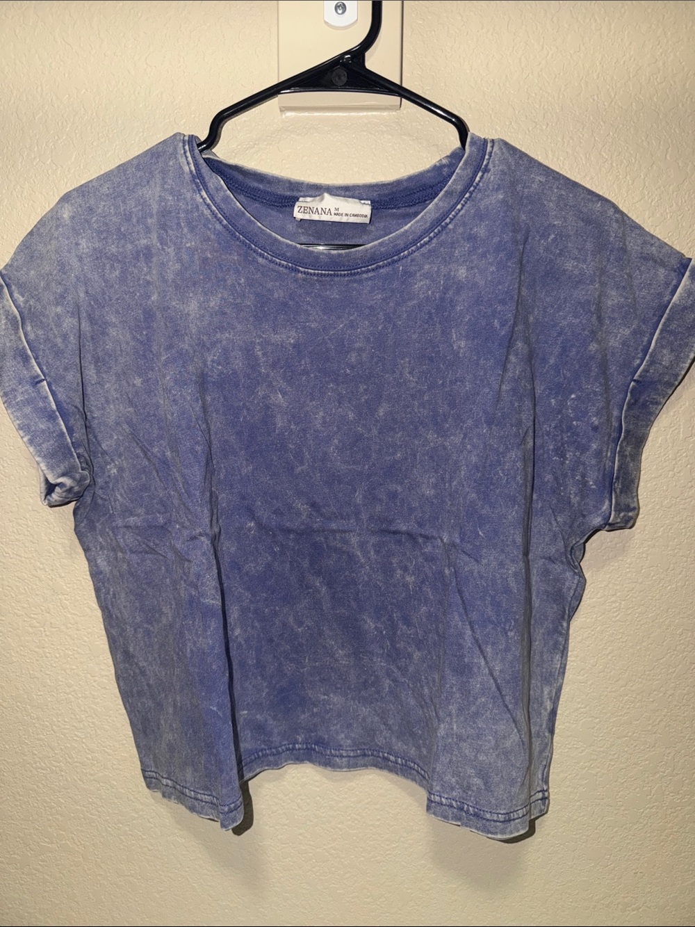 Zenana Marlin Acid Wash Tee